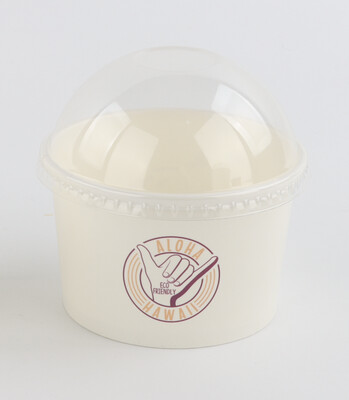 Domed Lid for Ice Cream Bowl (500 pc per box)