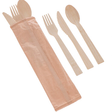 Bamboo Cutlery Items, Size: Cutlery Set (300 pc per box)