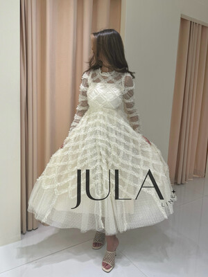 Ivory tulle maxi