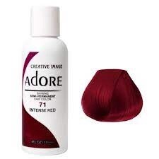 Adore Semi Permanent Hair Color - Intense Red - 71