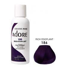 Adore Semi Permanent Hair Color - Rich Eggplant - 186