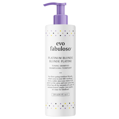 Evo Fabuloso Platinum Blonde Toning Shampoo 250mL