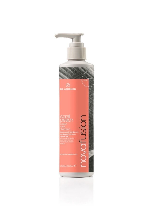 De Lorenzo Novafusion Coral Peach Shampoo 250mL
