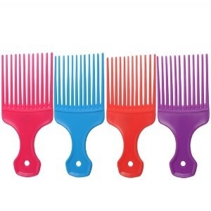 Salon Smart Afro Comb Assorted Bright Colours