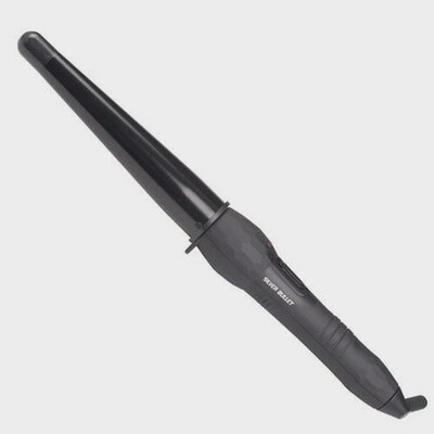 Silver Bullet City Chic Large Ceramic Conical Curling Iron Black - 19mm-32mm