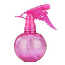 Dateline Round Water Spray Bottle 300ml Pink Transparent