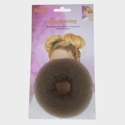 HI Lift Hair Donut Large Brown 10cm