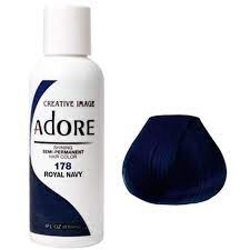 Adore Semi permanent hair color - royal navy 178