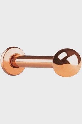 LABRET ROSE GOLD, GAUGE: 16G, Size: 6MM, Colour: ROSE GOLD