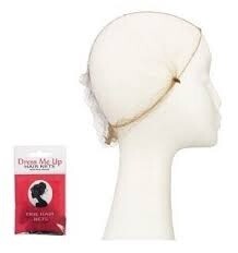 Dress me up hair nets fine hair nets light brown 2 pk