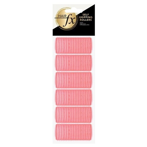 HAIR FX Self Gripping Rollers 6pc Pink 24mm