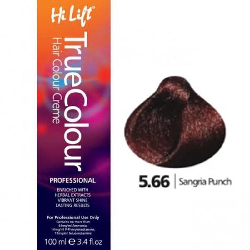 True Colour Permanent Hair Color Cream 5.66 Sangria Punch 100mL
