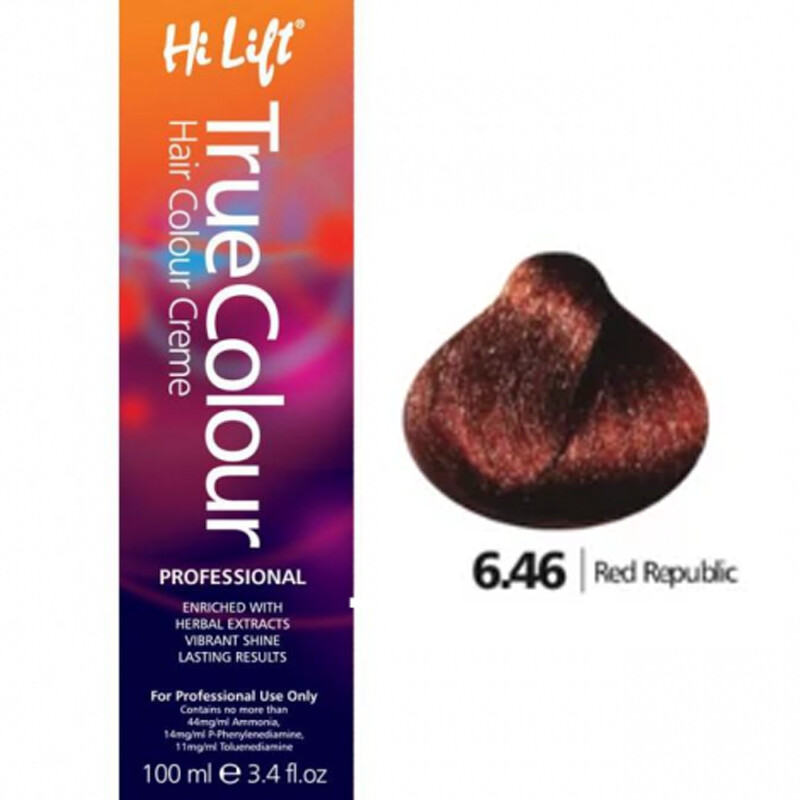 True Colour Permanent Hair Color Cream 6.46 Red Republic 100ml $10.50