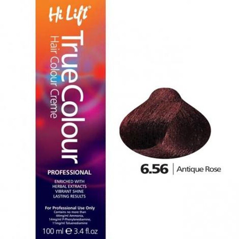 True Colour Permanent Hair Color Cream 6.56 Antique Rose 100ml