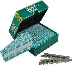 Derby Professional Platinum Single Edge Razor Blades 100