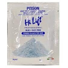 Hi lift blue powder bleach sachet 30g