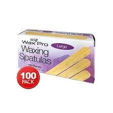 Hi Lift Wax Pro Large Wooden Waxing Spatula - 100 Pcs