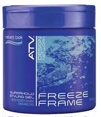 Natural look freeze frame superhold styling gel 500g