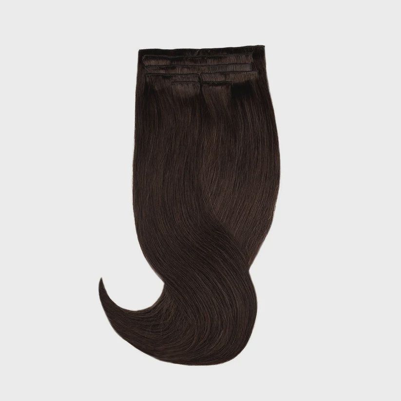 Amazing Hair Human Hair- full head-  Clip-in 1B Dark Brown 7pc Set 20&quot;