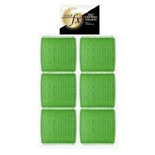 hairFX self gripping roller 6pc green 50mm