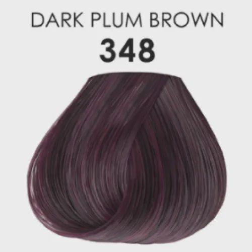 Adore Plus Semi Permanent Hair Colour Dark plum brown 348