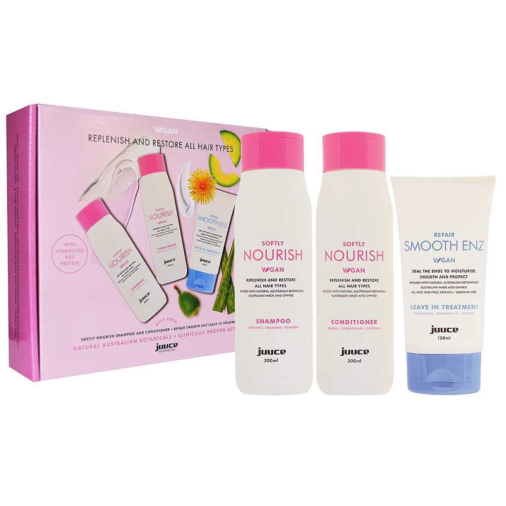 juuce Softly Nourish + Smooth Enz Trio