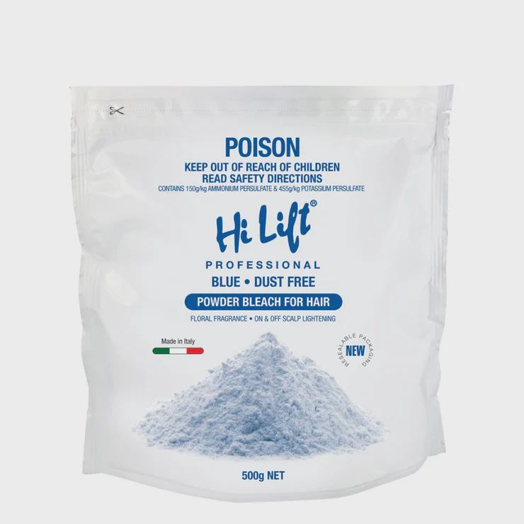 Hi lift powder bleach dust free - blue 500g pouch