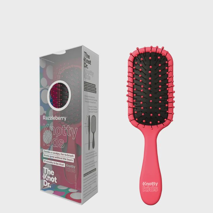 The knot Dr - Knotty kids detangling brush - razzleberry
