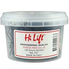 Hi lift fringe pins black 45mm 15og tub