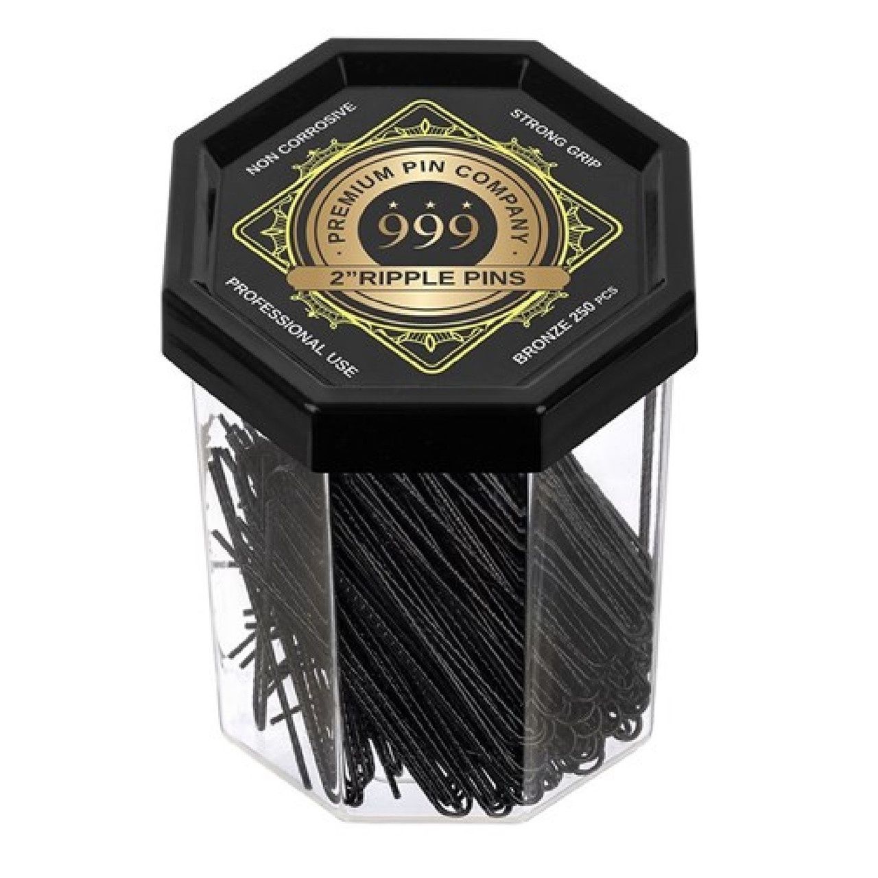 999 Premium Pin Company 999 Ripple Pins 2” Black 250pc