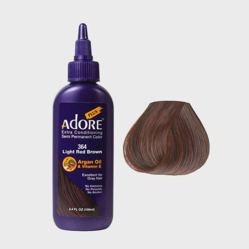 Adore plus semi permanent color 364 light red brown