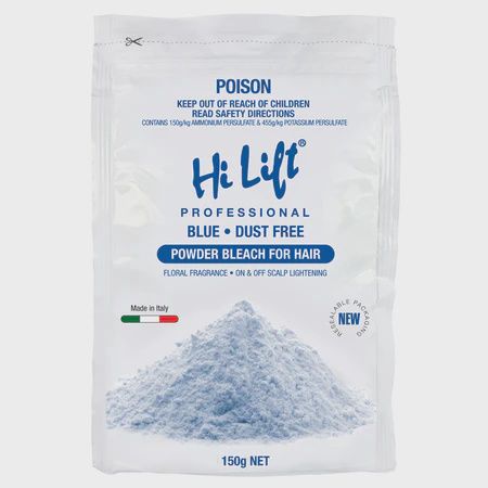 Hi lift powder bleach blue pouch 150g