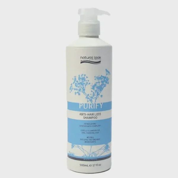 Natural look purify anti hair loss shampoo 500mls