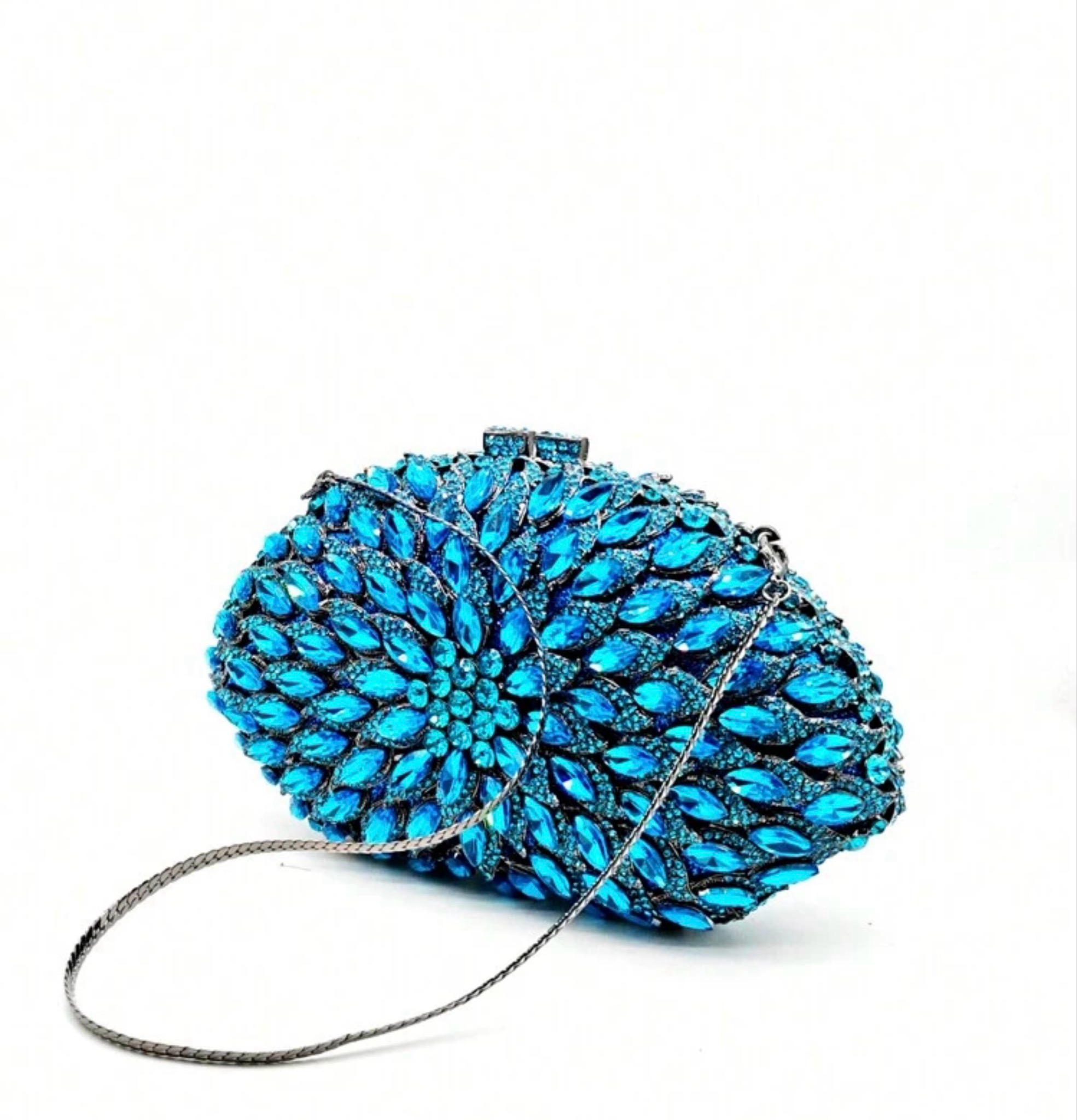 Crystal Turquoise Clutch