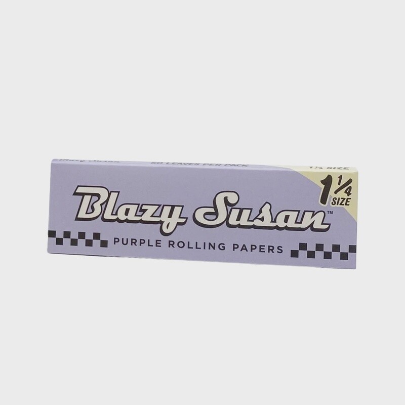 Blazy Susan - 1.25″ Purple Rolling Paper Vegan non-GMO - 50 ct