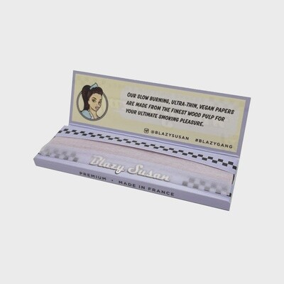 Blazy Susan - 1.25″ Purple Rolling Paper Vegan non-GMO - 50 ct