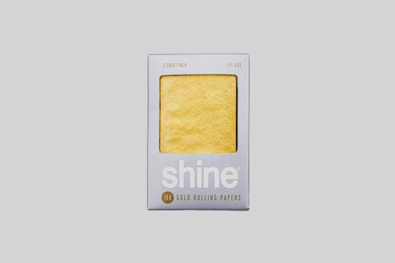 Shine® - 1.25&quot; 24k Pure Edible Gold Rolling Paper - 2 ct