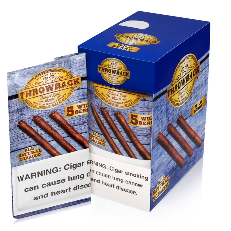 Throwback - Wild Berry Natural Leaf Cigarillos - 5 ct