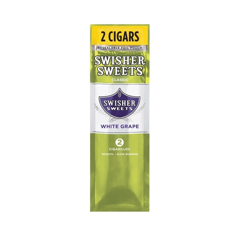 Swisher Sweet - White Grape Classic Blend Cigarillos - 2 ct