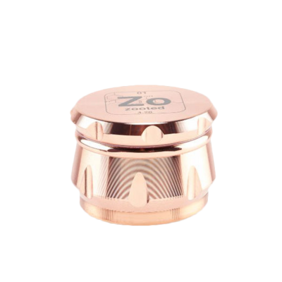 Zooted - Aluminum 4-Piece Herb Grinder - Rose Gold