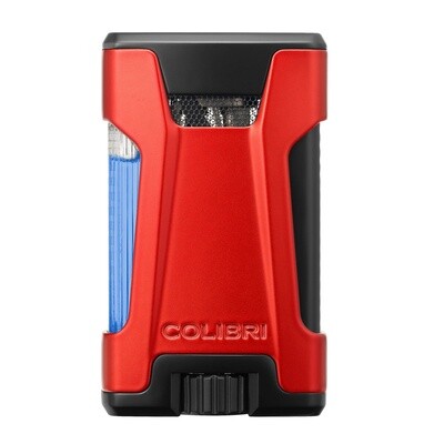 Colibri - REBEL Double Jet Pyramid Flame Torch - Red Black