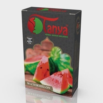 Tanya - Watermelon 100% Tobacco &amp; Nicotine Free Herbal Shisha Tobacco - 50 gr