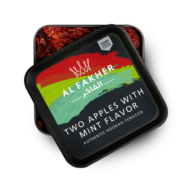 Al Fakher - Two Apples Mint Shisha Tobacco - 250 gr