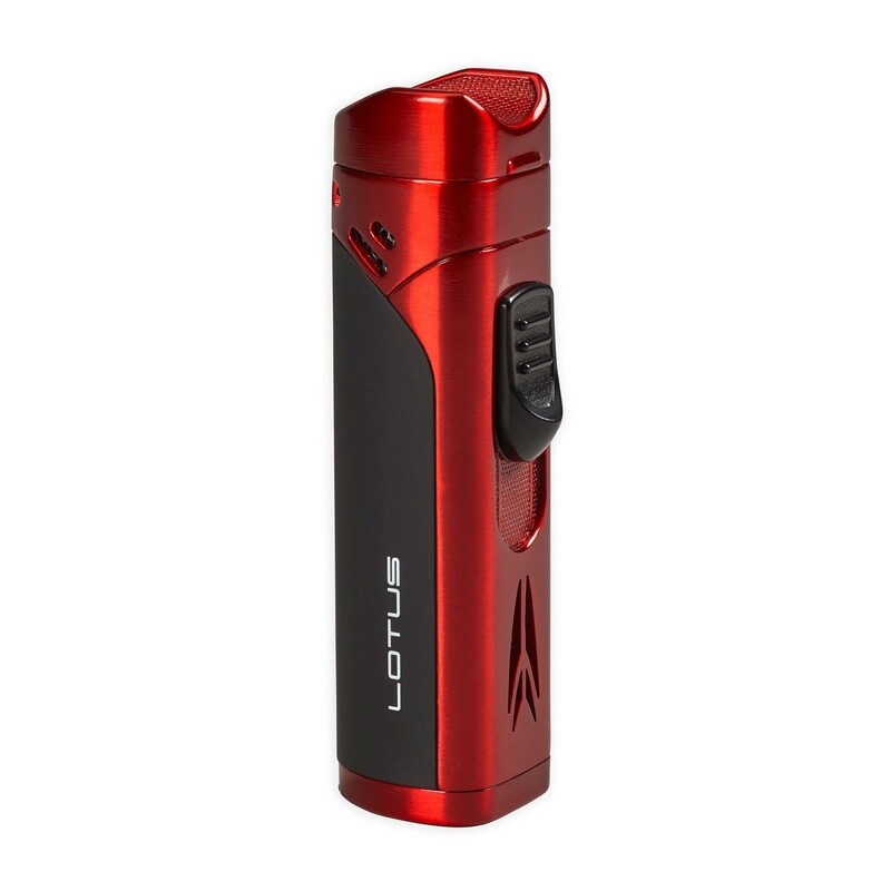 Lotus - Monarch Quad Torch Lighter - Red