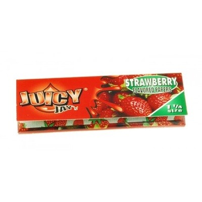 Juicy Jay&#39;s - 1.25&quot; Strawberry Flavored Rolling Paper - 32 ct