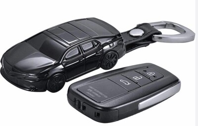 ​Introducing the Sleek and Stylish Black Car Key Fob Case Suit Cover: Elevate Your Key Experience!