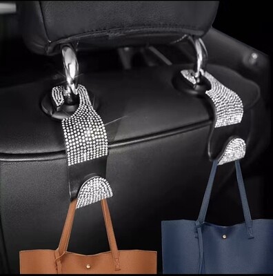​Introducing the Artificial Diamond Car Hook! The perfect combination of style and functionality for your vehicle!