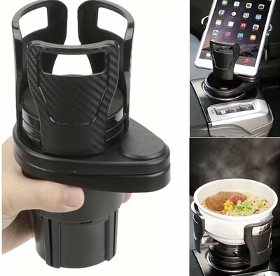 &quot;Maximize Car Storage: Car Cup Holder Expander for Ultimate Organization!&quot; 🚗🌟🔧