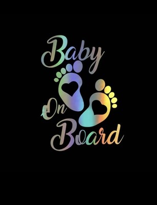 Adorable Safety: 'Baby On Board' Letter Graphic Car Sticker 🚗👶🌟