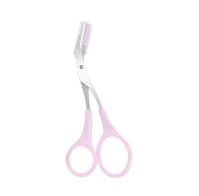 Elegant Precision: Stainless Steel Eyebrow Trimmer Scissor with Comb